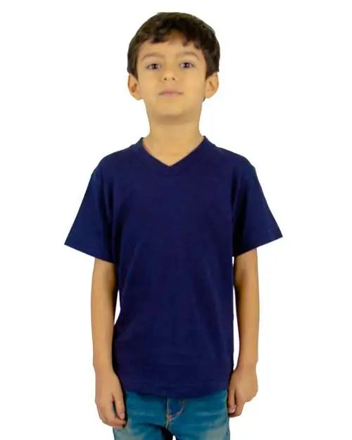 Shaka Wear Shveey Youth V-neck T-shirt - Navy