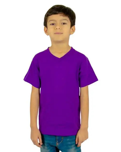 Shaka Wear Shveey Youth V-neck T-shirt - Purple - Xs