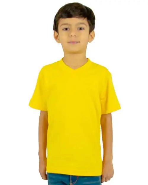 Shaka Wear Shveey Youth V-neck T-shirt - Yellow - Xs