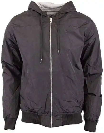 Shaka Wear Shwbj Unisex Windbreaker Jacket - Black