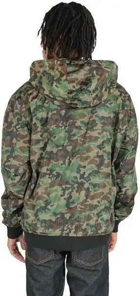 Shaka Wear Shwbj Unisex Windbreaker Jacket - Camo Green