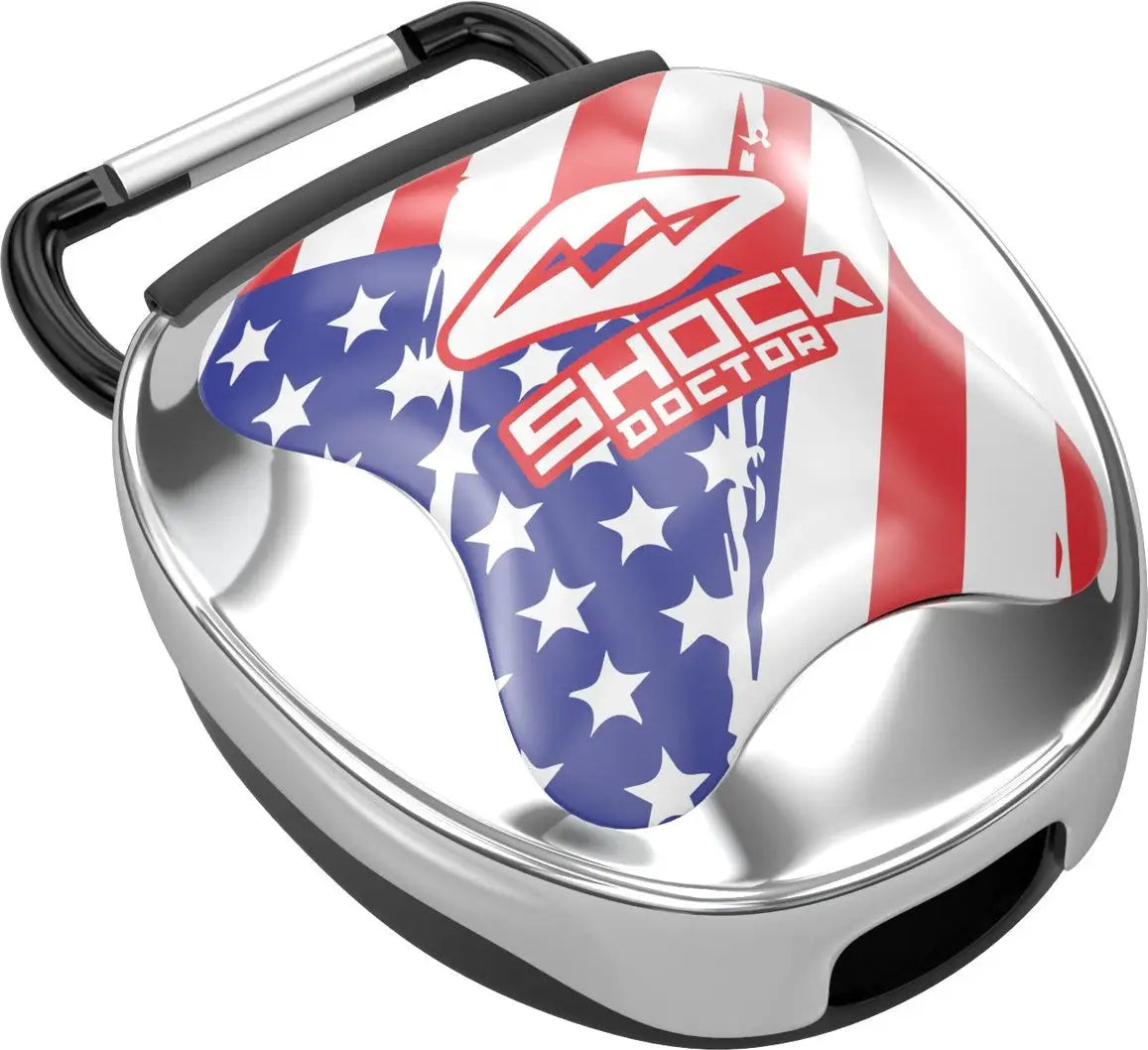 Shock Doctor 101c(p) Shockdoc Mg Case Chrome Silver - Slvflg