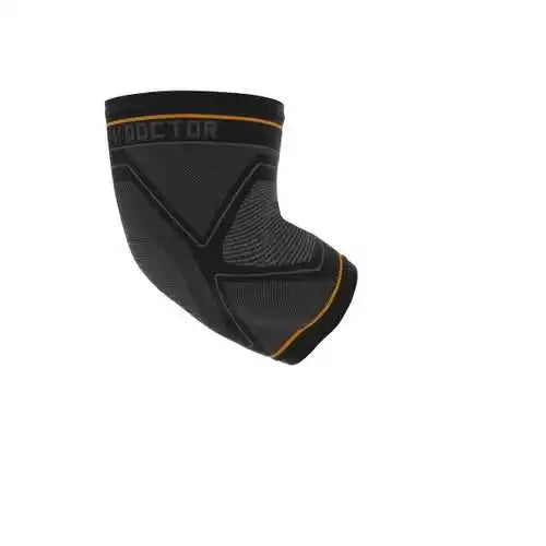 Shock Doctor 2028 Compression Knit Elbow Sleeve with Gel Support Adult - Black Gray