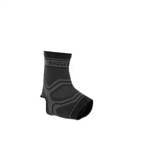 Shock Doctor 2040 Compression Knit Ankle Sleeve Adult - Gray Black