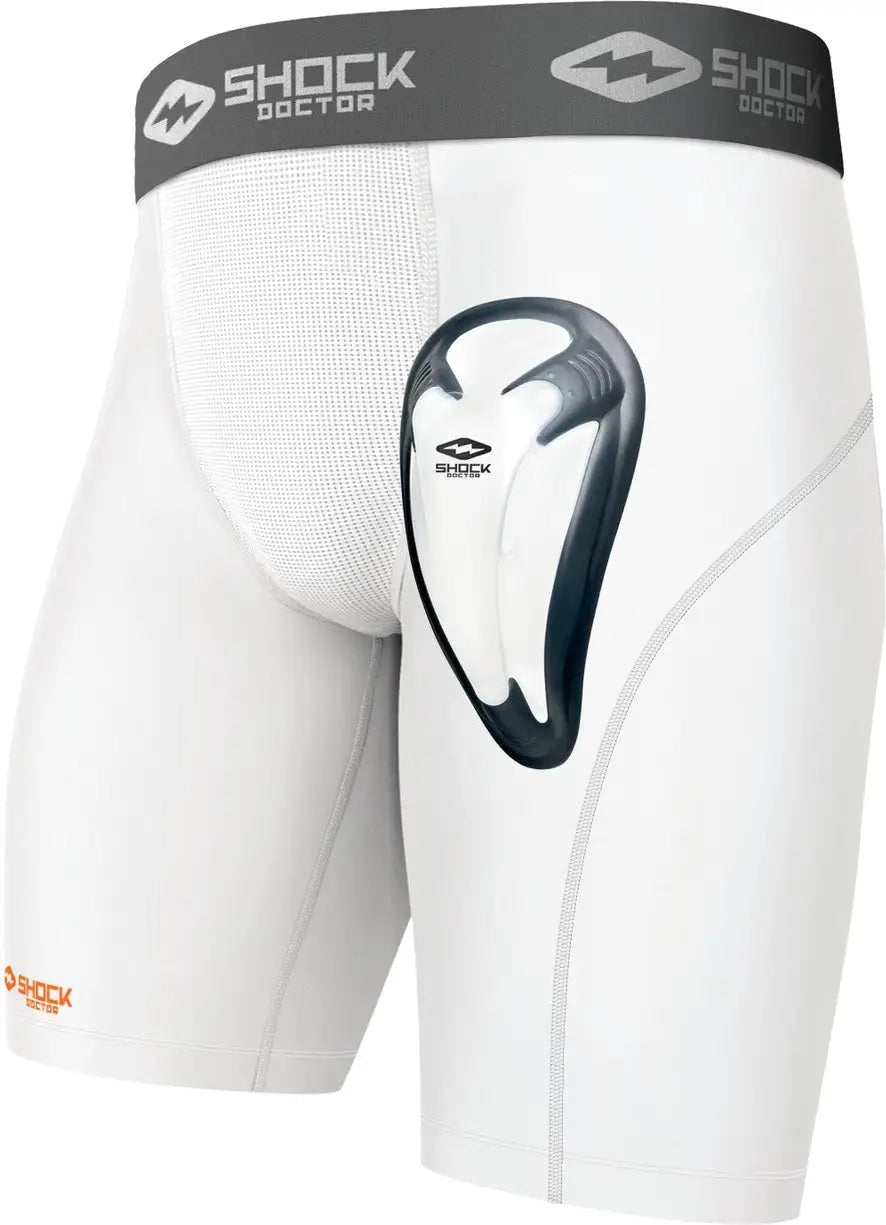 Shock Doctor 221 Compshor W/biocup Blk - White
