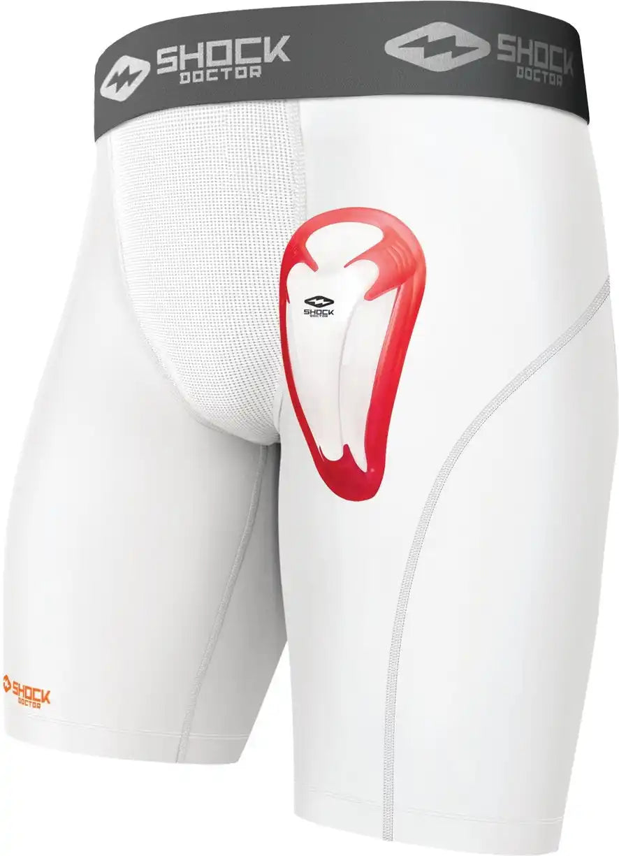 Shock Doctor 221 Compshor W/biocup Blk - White - s
