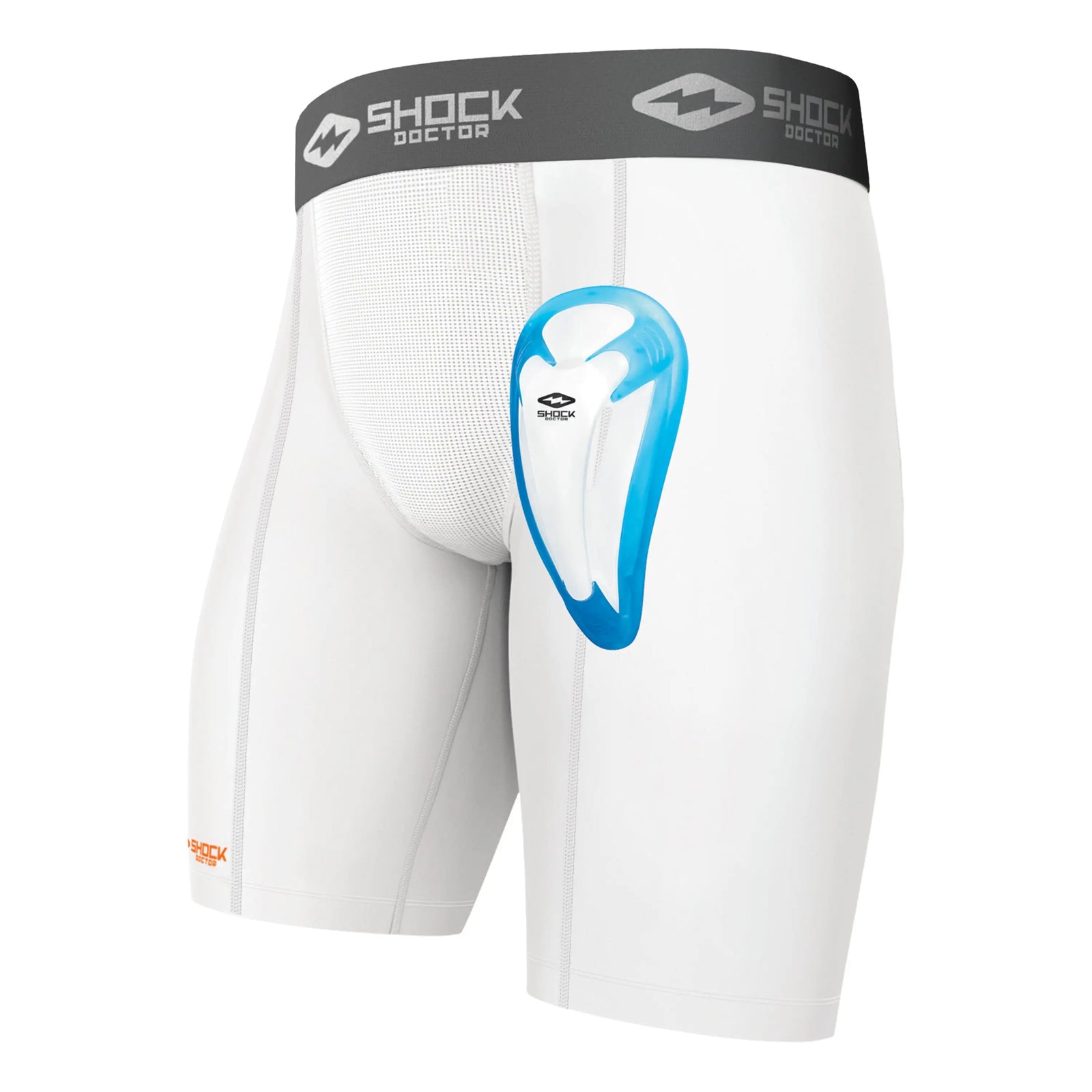 Shock Doctor 251 Dblcomshor W/biocup Wht