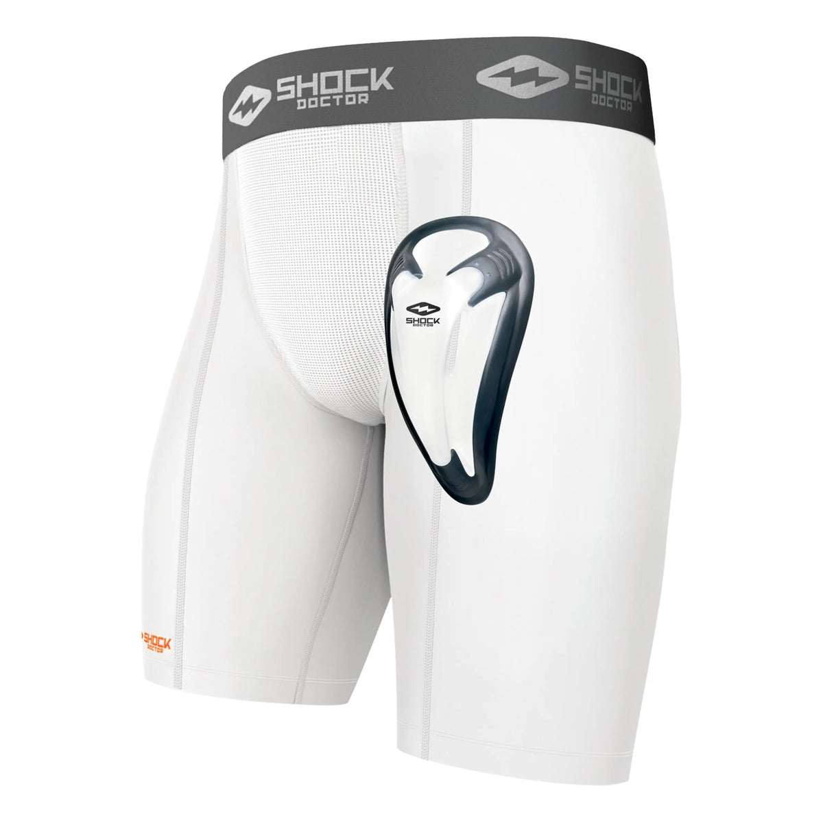 Shock Doctor 251 Dblcomshor W/biocup Wht - White / Xxl