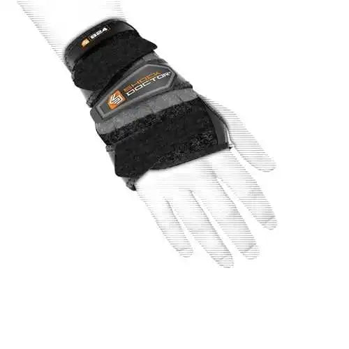 Shock Doctor 824 Wrist 3 Strap Support - Black