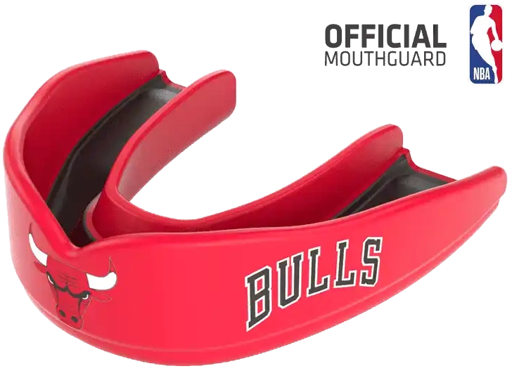 Shock Doctor 8302 Superfit Basketball Nba Mouthguard Chicago Bulls - Red Black