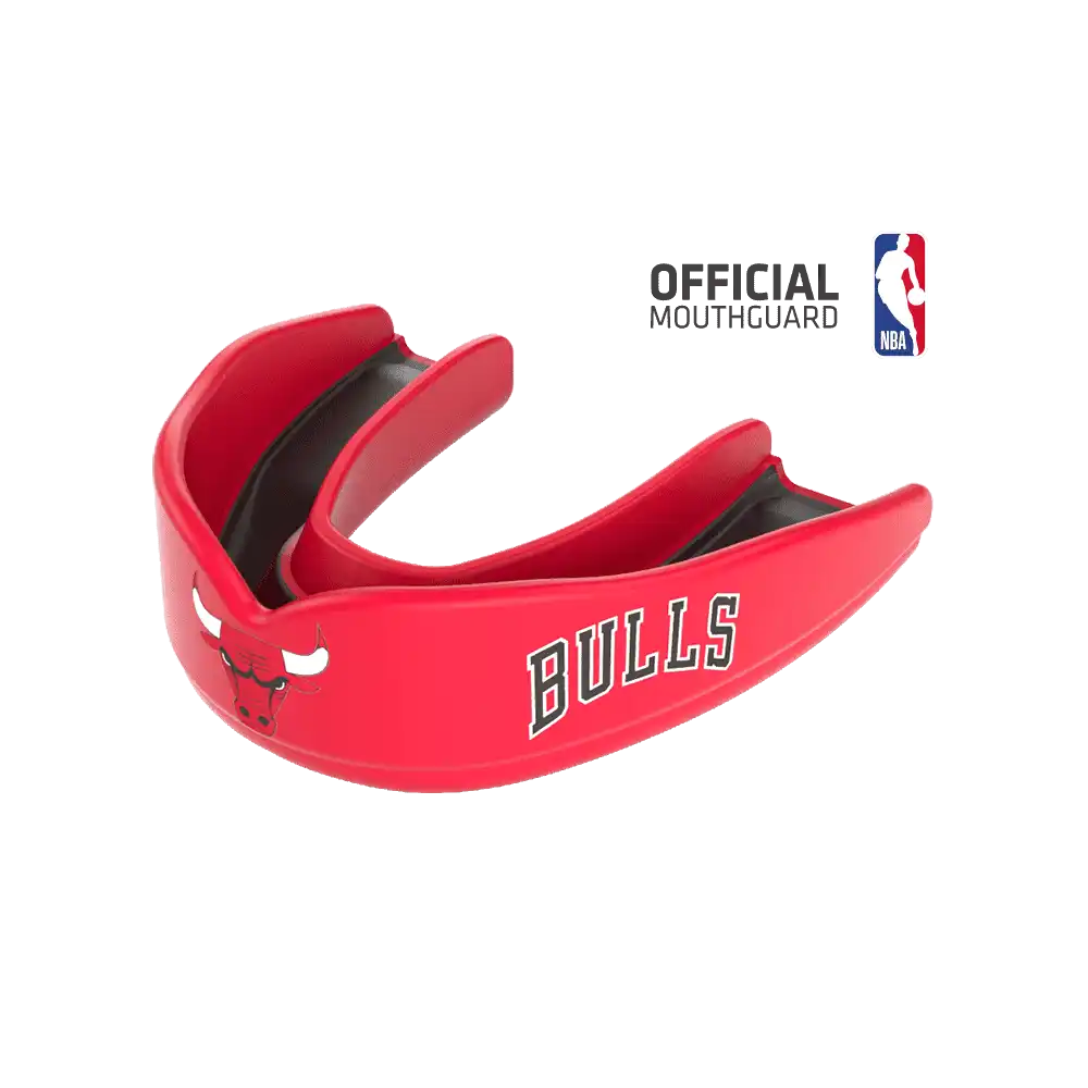 Shock Doctor 8302 Superfit Basketball Nba Mouthguard Chicago Bulls - Red Black