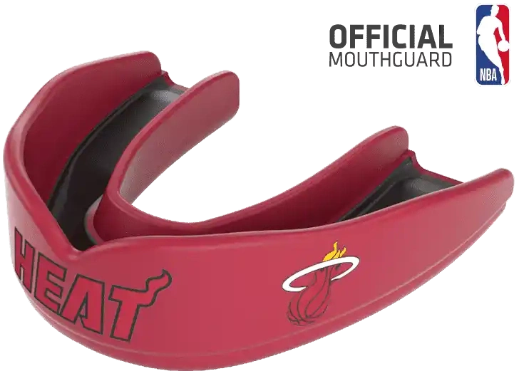 Shock Doctor 8306 Superfit Basketball Nba Mouthguard Miami Heat - Red Black