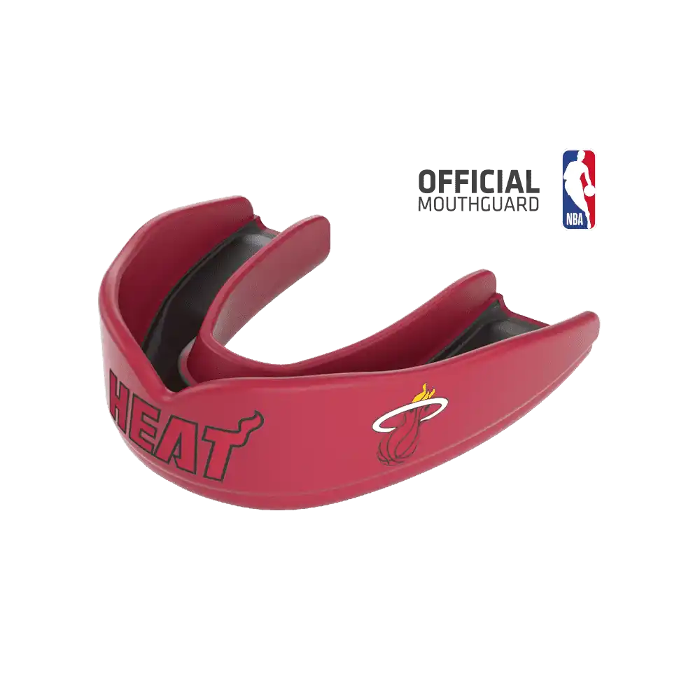 Shock Doctor 8306 Superfit Basketball Nba Mouthguard Miami Heat - Red Black