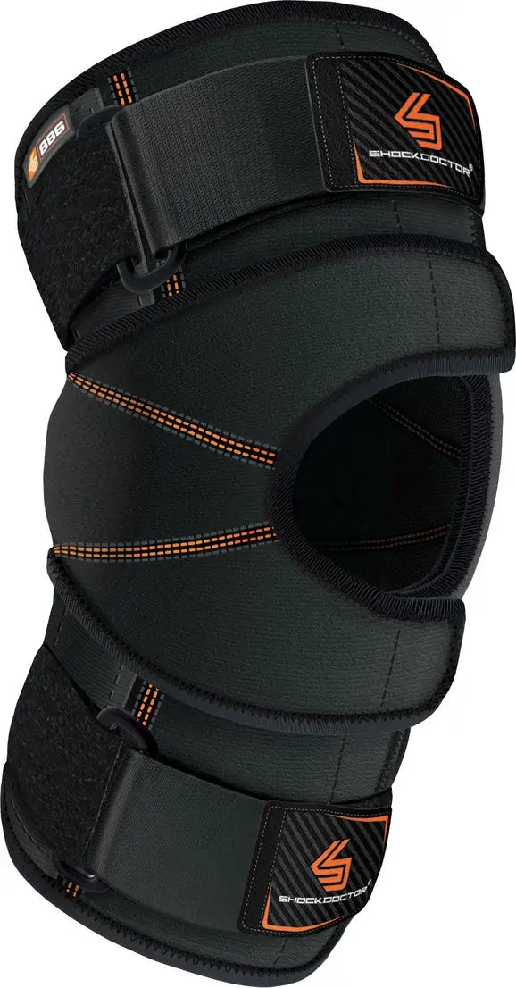 Shock Doctor 886 Versatile Knee Wrap W/ Hinge + Straps Blk