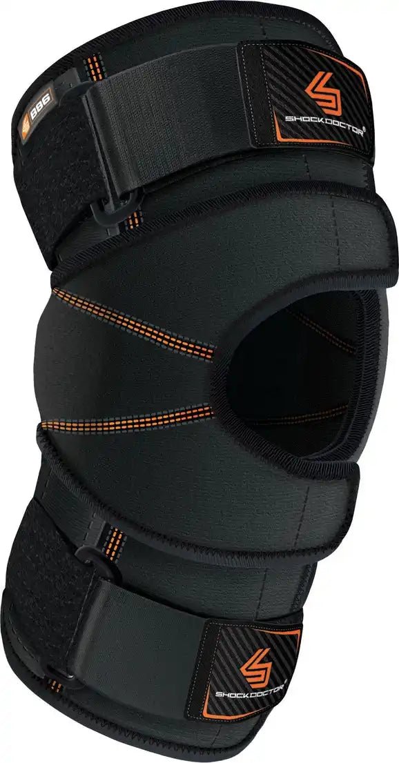 Shock Doctor 886 Versatile Knee Wrap W/ Hinge + Straps Blk - Black / s