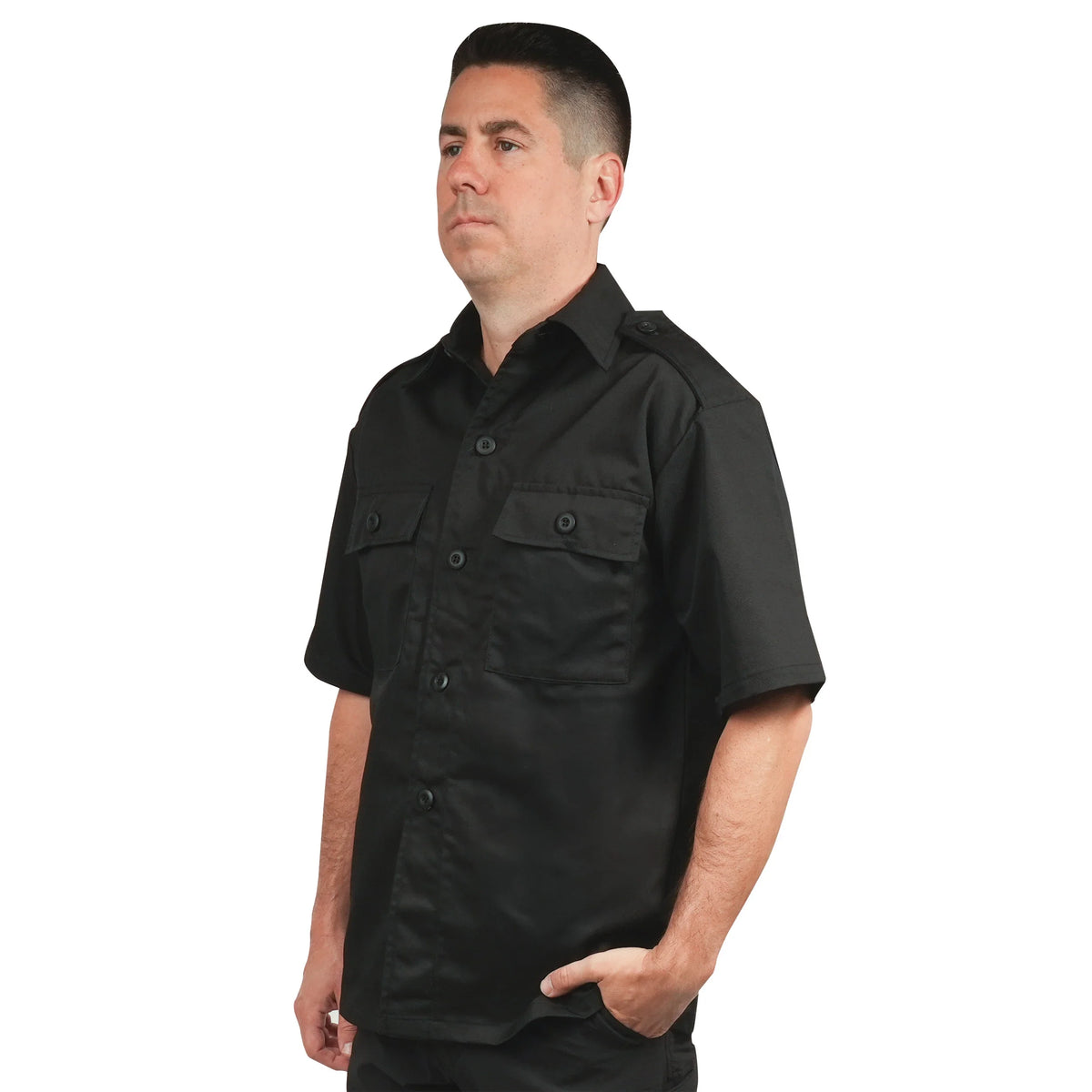 Short Sleeve Tactical Shirt - Black