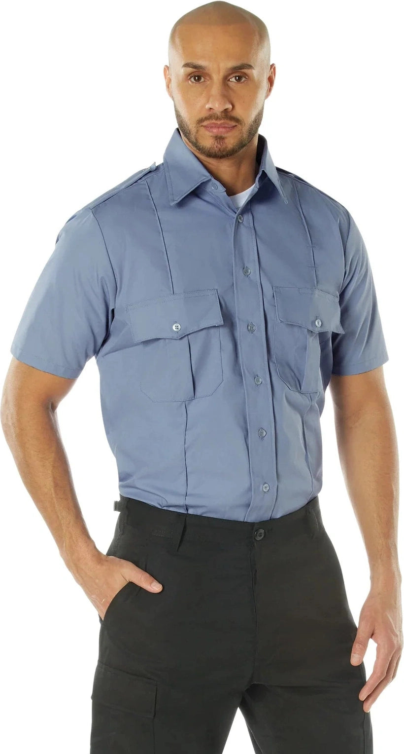 Short Sleeve Uniform Shirt - Light Blue / s