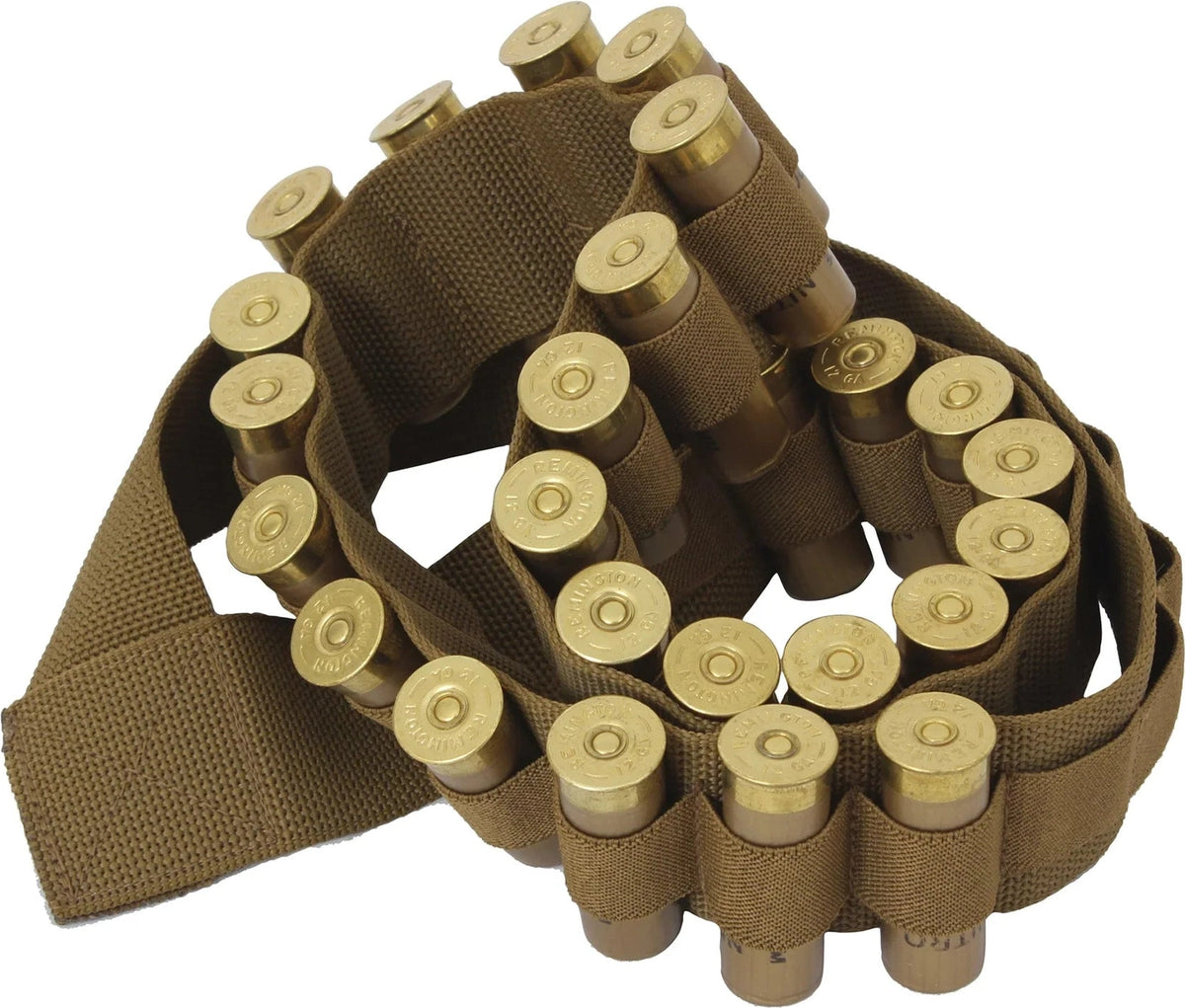 Shotgun Shell Bandolier - Coyote Brown