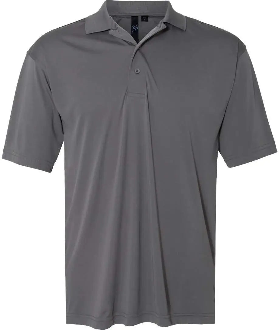 Sierra Pacific 0100s Value Polyester Polo - 0100 - Steel - Adult s