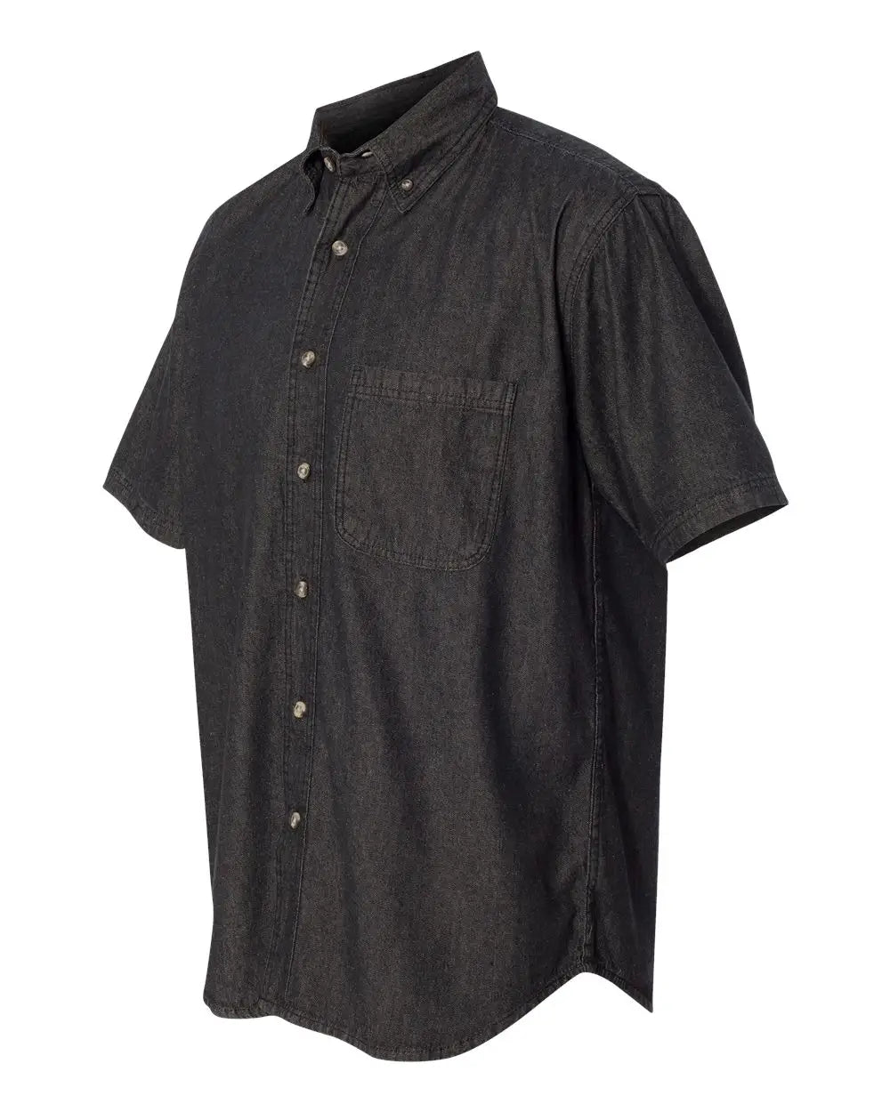 Sierra Pacific 0211 Denim Short Sleeve Shirt - Black - s