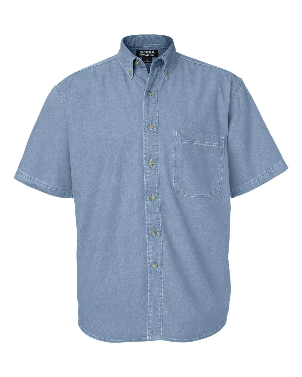 Sierra Pacific 0211 Denim Short Sleeve Shirt - Light