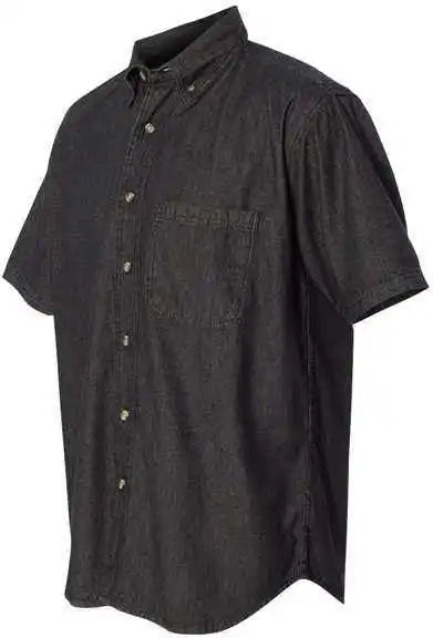 Sierra Pacific 0211 Short Sleeve Denim Shirt - Black