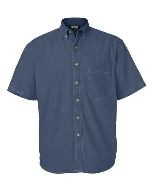 Sierra Pacific 0211 Short Sleeve Denim Shirt Dark