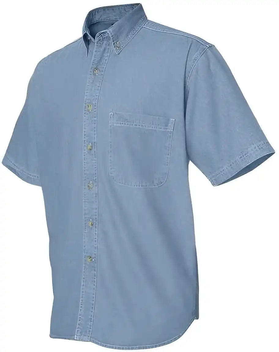 Sierra Pacific 0211 Short Sleeve Denim Shirt Light