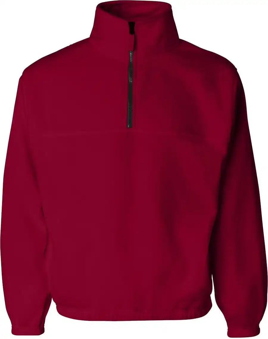Sierra Pacific 3051 Fleece Quarter-zip Pullover - Red - Xl