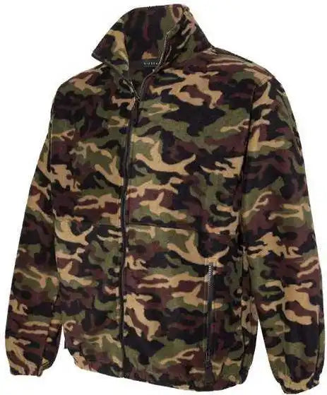 Sierra Pacific 3061 Fleece Full-zip Jacket - Green Camo