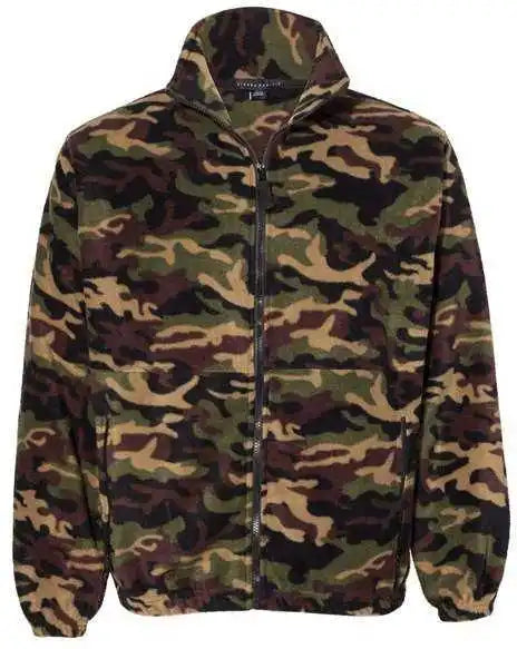 Sierra Pacific 3061 Fleece Full-zip Jacket - Green Camo