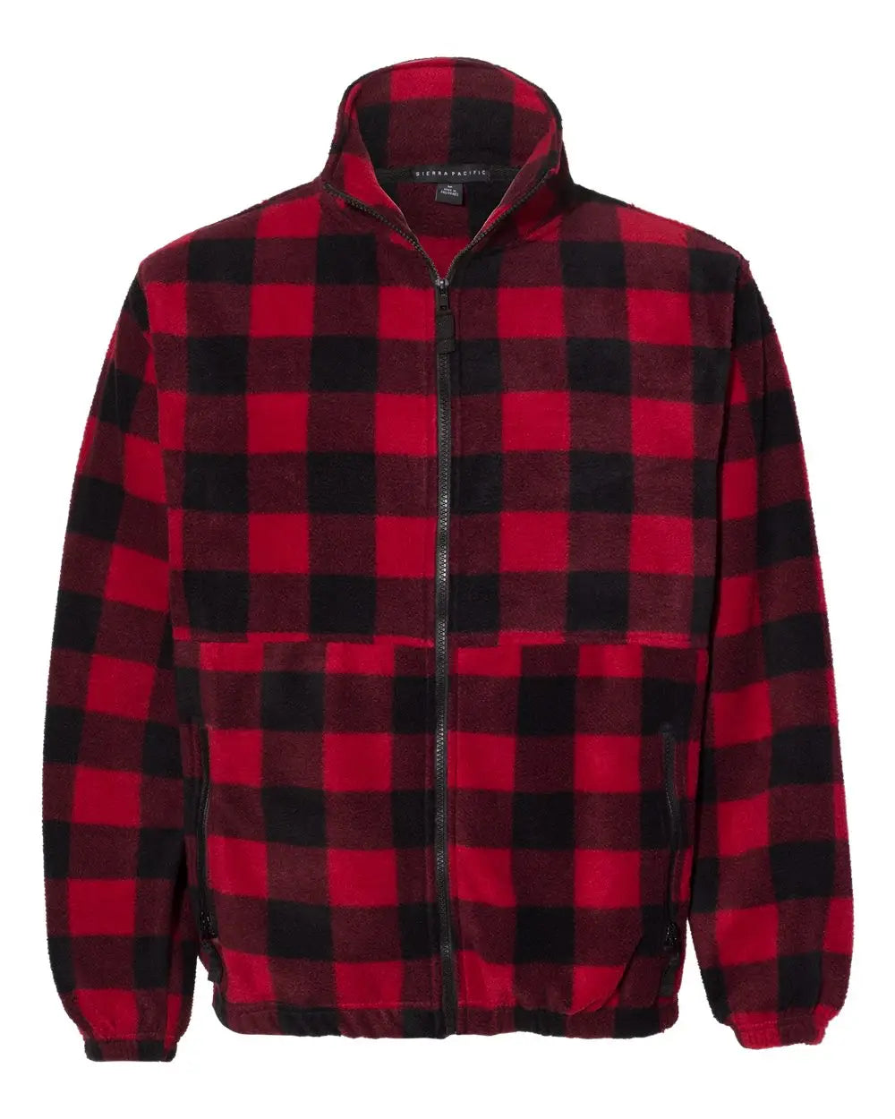 Sierra Pacific 3061 Fleece Full-zip Jacket - Red Black