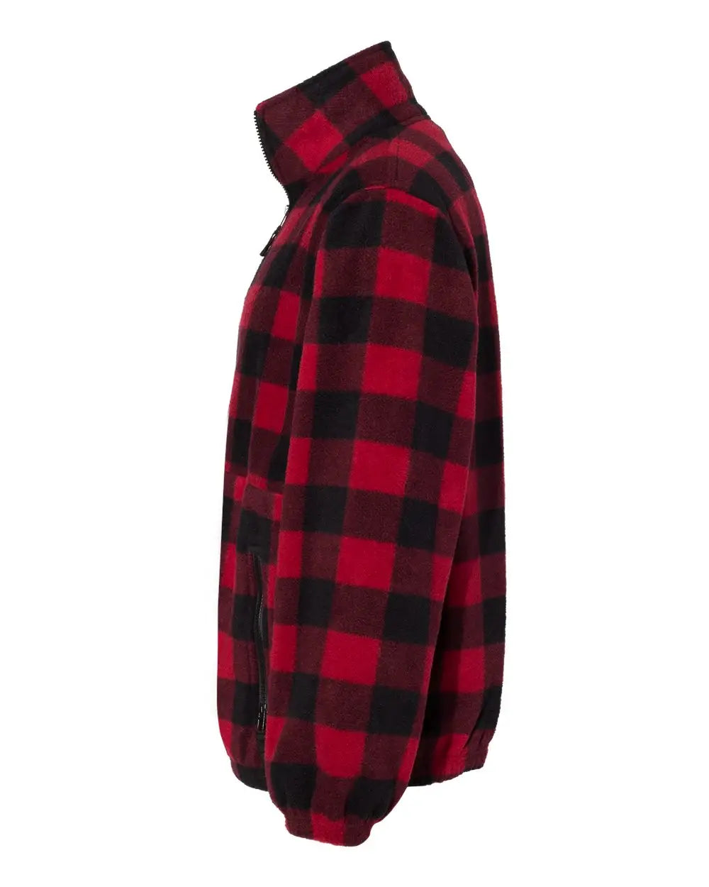 Sierra Pacific 3061 Fleece Full-zip Jacket - Red Black