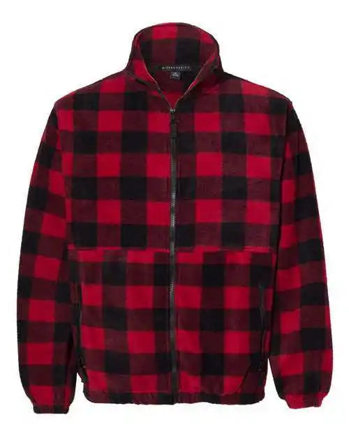 Sierra Pacific 3061 Fleece Full-zip Jacket - Red Black
