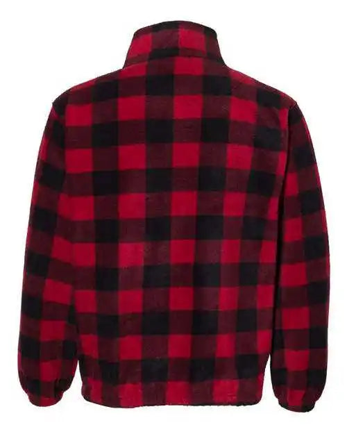 Sierra Pacific 3061 Fleece Full-zip Jacket - Red Black