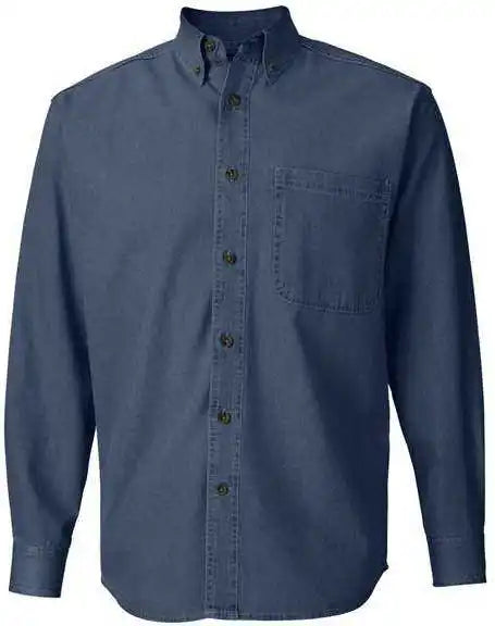 Sierra Pacific 3211 Long Sleeve Denim Shirt - Dark