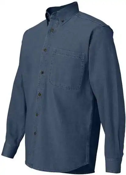 Sierra Pacific 3211 Long Sleeve Denim Shirt - Dark