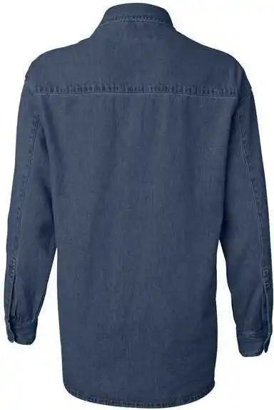 Sierra Pacific 5211 Women’s Long Sleeve Denim Shirt Dark