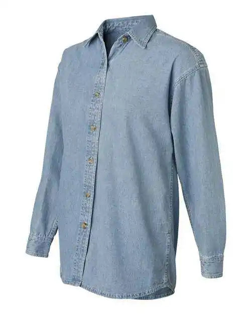 Sierra Pacific 5211 Women’s Long Sleeve Denim Shirt Light