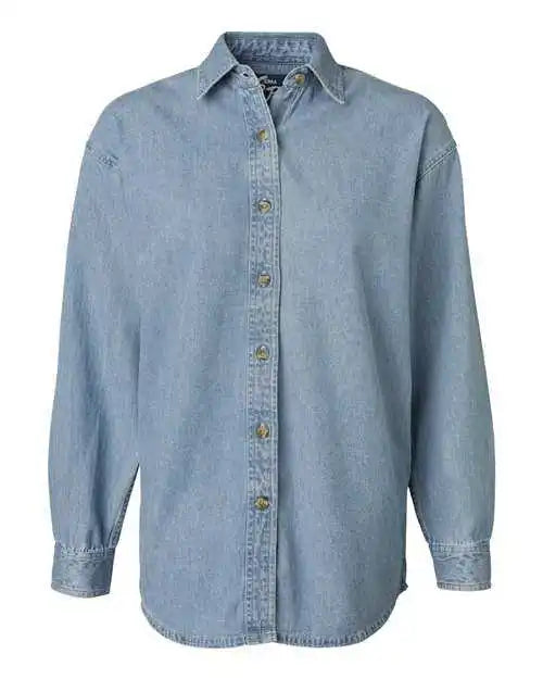 Sierra Pacific 5211 Women’s Long Sleeve Denim Shirt Light