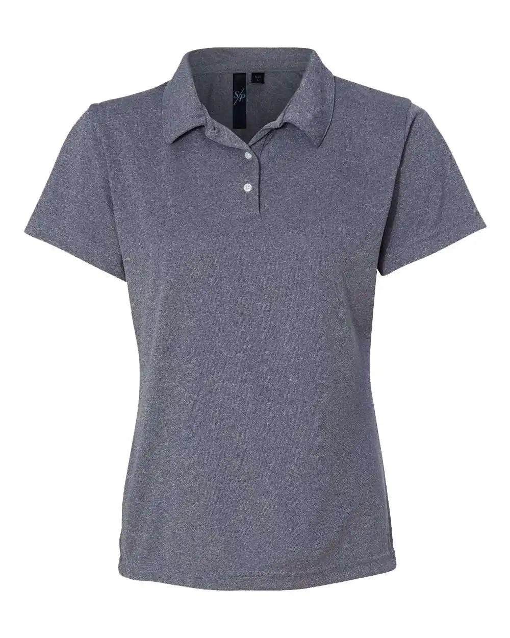 Sierra Pacific 5469 Women’s Moisture Free Mesh Polo - Heathered Navy