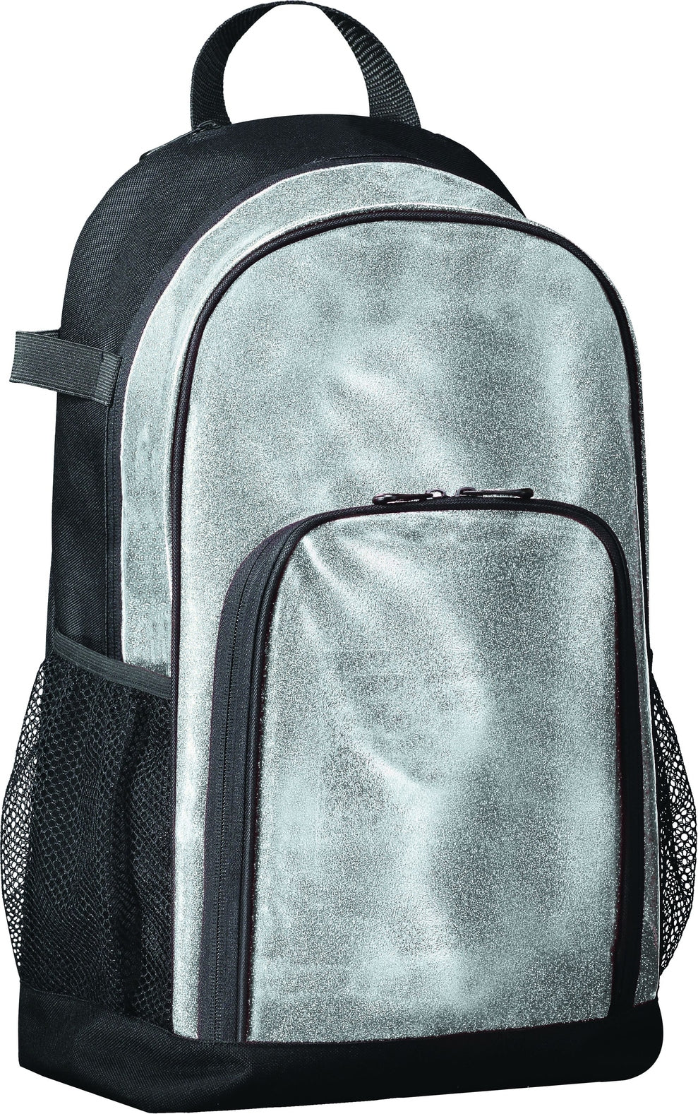 SILVER GLITTER/BLACK ALL OUT GLITTER BACKPACK