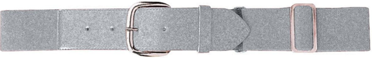 SILVER GREY ELASTIC BASEBALL BELT
