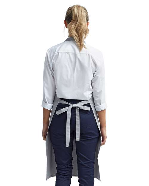Silver Organic Cotton Bib Apron - RP102