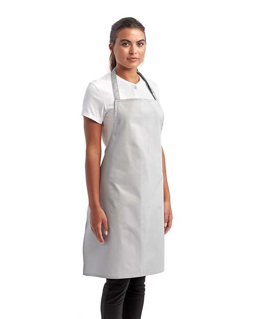 Silver Recycled Bib Apron - RP150