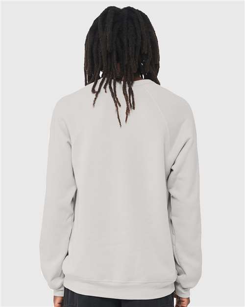 Silver Sponge Fleece Raglan Crewneck Sweatshirt - 3901
