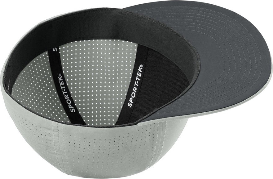 Silver Sport-Tek Pro-Cut Stretch-Tek Cap STC64