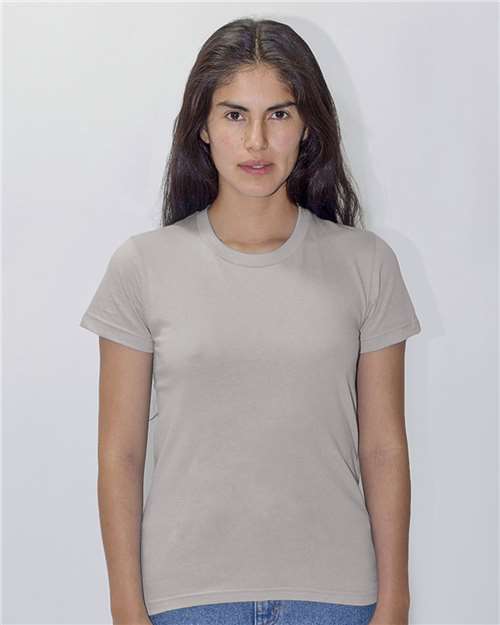 Silver USA-Made Women&#39;s Fine Jersey T-Shirt - 21002