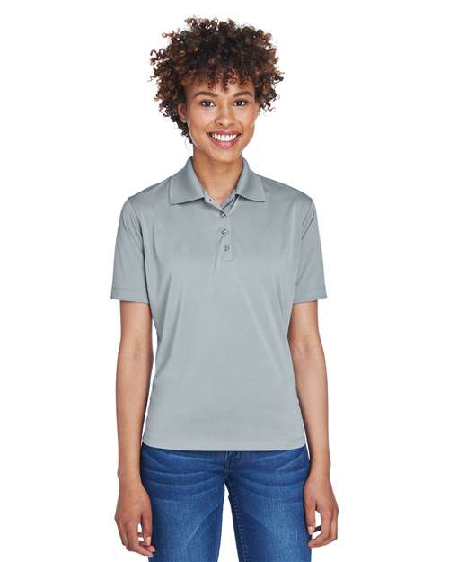 Silver Women&#39;s Cool &amp; Dry 8-Star Elite Performance Interlock Polo - 8610L