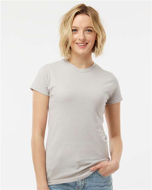 Silver Women&#39;s Fine Jersey Slim Fit T-Shirt - 213